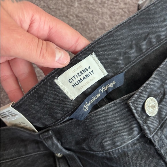 Citizens of Humanity Ayla Embroidered Wide Leg Jeans Voila Size 33 NWT - Picture 10 of 13